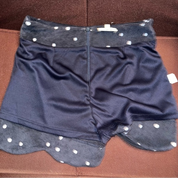Entro Blue and White Skorts with Scalloped Hem - Picture 5 of 9